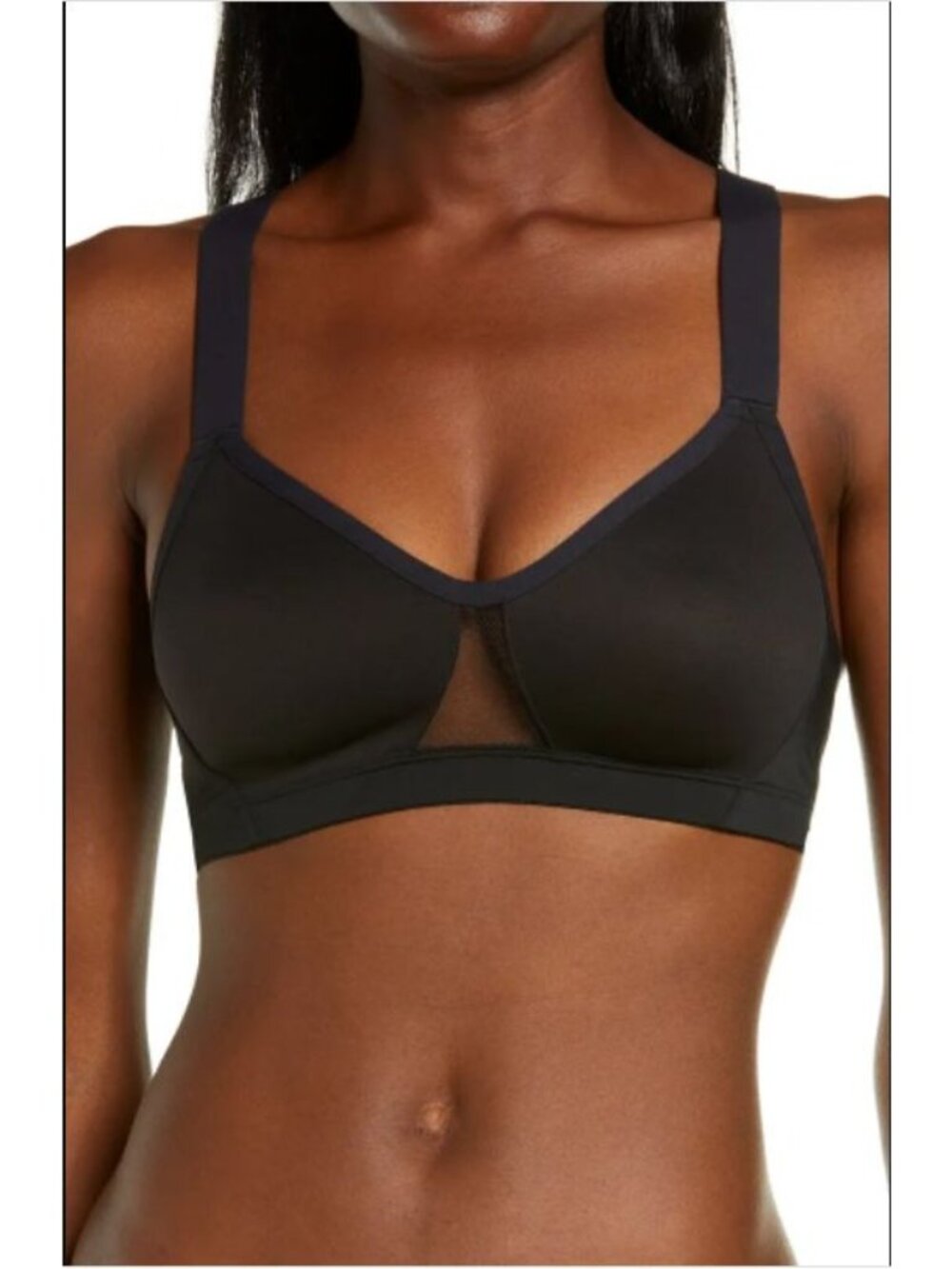 🆕NATORI Aria Full Fit Wireless Non-Padded Bra 34C Black #735275